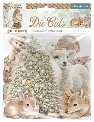 Produktbild von Stamperia Stanzmotive "White Christmas"