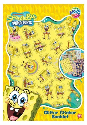 Produktbild von SpongeBob Stickerboek A5 - 8 Vellen