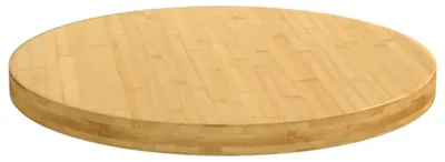 Image de Plateau de table en bambou, diamètre 70 cm