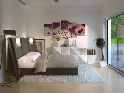 Produktbild von Akustikbild Blumen 200x100 cm Bilder Akustikschaum Hochleistungsschallabsorber Schallschutz Leinwand 5 tlg Wandbild Raumakustik Schalldämmung 020110-96