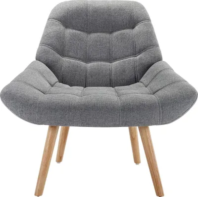 Produktbild von LUOSTO Sessel aus grauem Stoff