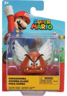 Image de Figurine super mario : goomba alado 7 cm - figurine nintendo - jakks