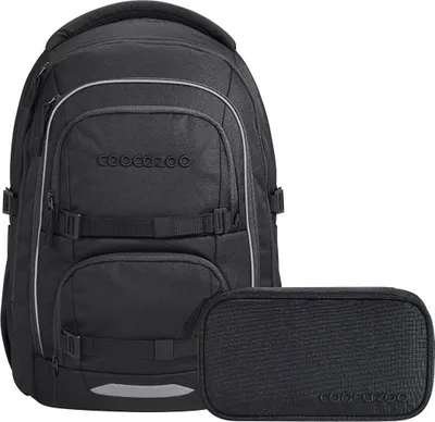 Produktbild von Coocazoo, Schulrucksack-Set PORTER, Black Coal 2-teilig