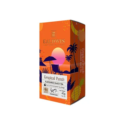 Image de EALDWIN Tropical Punch 40g (20 sachets, thé noir)
