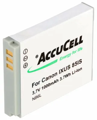 Produktbild von AccuCell Akku passend für Canon IXUS 85IS, NB-6L Akku