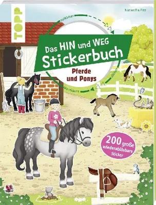 Produktbild von Das Hin-und-weg-Stickerbuch. Pferde und Ponys
