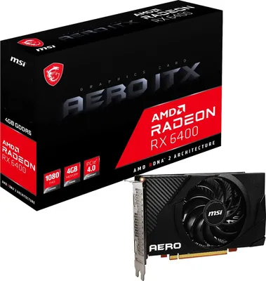 Produktbild von Radeon RX 6400 AERO ITX, Grafikkarte