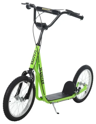 Image de Trottinette pour enfants avec guidon réglable | Couleur : Vert | Dimensions : 22,83 x 54,72 x 37,7 cm