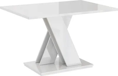Produktbild von MEBLINI Couchtisch Wohnzimmer - Wohnzimmertisch Modern - Sofatisch Wohnzimmer - Stubentisch - Kaffeetisch - Coffee Table for Living Room - BRONX - 120x60x60cm - Weiß Hochglanz