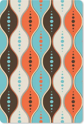 Produktbild von MuchoWow® Mauspad Mousepad Retro - Kreis - Design 40x60 cm - Mousepads - Maus Mat - Pad - Mausunterlage - Schreibtisch Accesoire