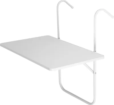 Produktbild von Livarno Home Balkon Hängetisch Klappbar Höhenverstellbar 60x40 cm Weiß