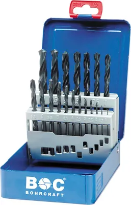 Image de BOHRCRAFT Cassette de forets hélicoïdaux DIN338RN HSS ø 1-10 mm 19 pièces, 101110202