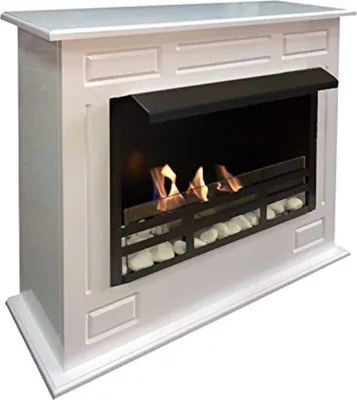 Produktbild von Ethanol und Gelkamin Kamin Modell Dion XL Premium Royal Weiss