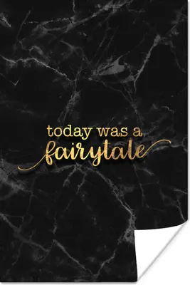 Produktbild von MuchoWow® Poster Zitate - Sprichwörter - Gold - Marmor 40x60 cm - Plakate für die Wand - Poster Babyzimmer