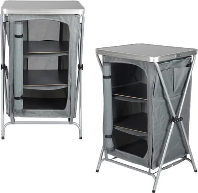Produktbild von Faltbarer Camping-Schrank mit 3 Fächern 60×51×98 cm ENERO CAMP