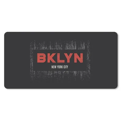 Produktbild von MuchoWow® Schreibtischunterlage New York - Brooklyn - Stadt 80x40 cm - XXL Mauspad - Gaming Mauspad