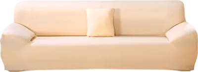 Obrázek produktu pro Obal na pohovku Stretch Fabric Sofa Cover Nábytek Protector 1/2/3/4 Seat Couch Cover (béžová)