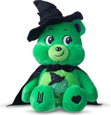 Obrázek produktu pro Care Bears x Wicked 22cm plyšový medvídek pro štěstí jako ELPHABA