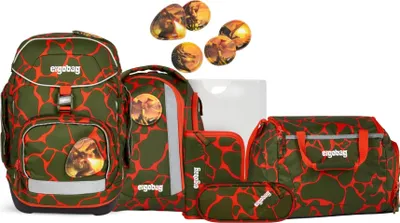 Produktbild von Ergobag Schulranzen-Set PACK FeuerspeiBär 7-teilig inkl. Sporttasche