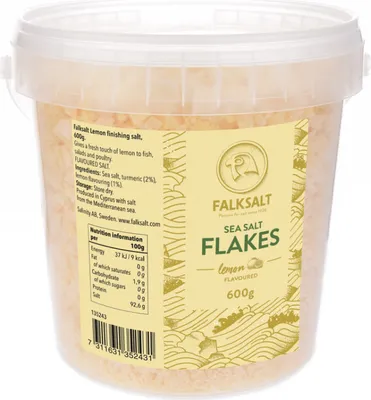 Obrázek produktu pro Mořská vločková sůl citronová 600g Falksalt