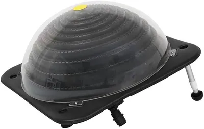 Produktbild von Solar-Poolheizung HDPE mit Aluminiumbeinen 75 x 75 x 36 cm, effizienter Absorber zur Erwärmung von Wasser, geeignet für Schwimmbecken und Garten, mit Schlauch und Zubehör für Outdoor Pools