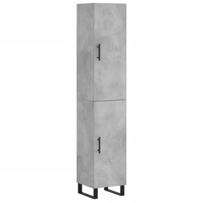 Produktbild von Highboard Betongrau 34,5x34x180 cm Holzwerkstoff