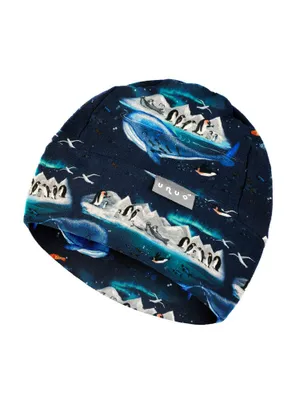 Obrázek produktu pro Unuo, Dětská fleecová čepice Sport, Tučňáci - S (45-48 cm)
