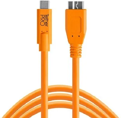 Produktbild von Tether Tools USB-C zu 3.0 Micro- B 4,60m orange