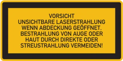Produktbild von Dreifke® Hinweisschild, Vorsicht Unsichtbare Laserstrahlung | Folie selbstkle...