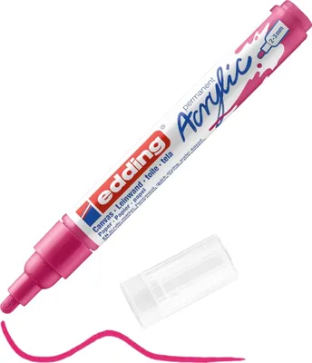 Zdjęcie produktu dla Edding - Marker akrylowy edding e-5100 m telemagenta | 10 sztuk