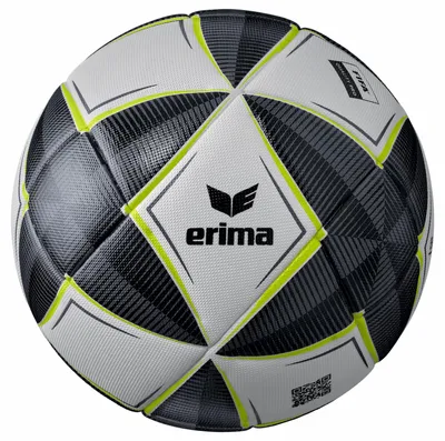 Productafbeelding van Erima Senzor-Star Match (Size 5) Wedstrijdbal - Grijs / Zwart | Maat: 5