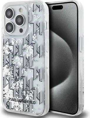 Produktbild von Karl Lagerfeld Liquid Glitter Monogram Gradient Iphone 14 Pro Handyhülle    One Size