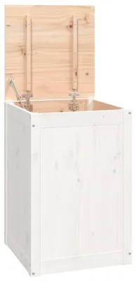 Immagine prodotto di vidaXL Cassettone per lavanderia bianco 44x44x66 cm in legno di pino massiccio