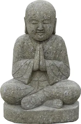 Produktbild von Stonox Shaolin Mönch Figur Parbhani Naturstein frostbeständig 42x36x60cm