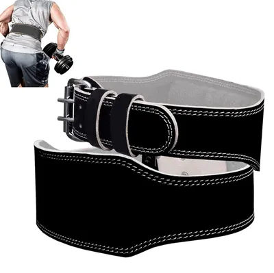 Produktbild von Verstellbarer Gewichthebergürtel mit Löchern – Gewichthebergürtel für Fitnesstraining, Fitnessstudio und Bodybuilding