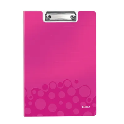 Productafbeelding van LEITZ Klembordmap WOW, DIN A4, polyfoam, roze-metallic