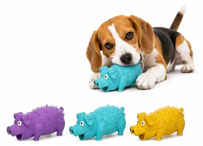 Immagine prodotto di Fenicottero giocattolo per cani Freckles pig, taglia: S