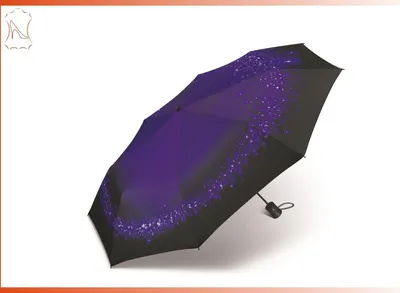 Produktbild von Happy Rain Uni Schirm lila/schwarz