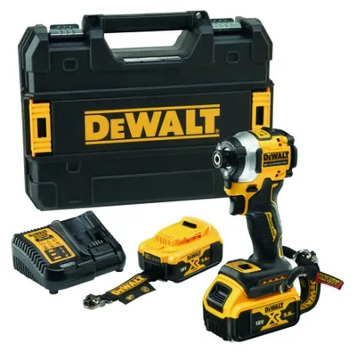 DEWALT Akku-Schlagschrauber DCF850P2LRT 18V 208Nm mit 2x 5,0Ah Akku, LANYARD READY