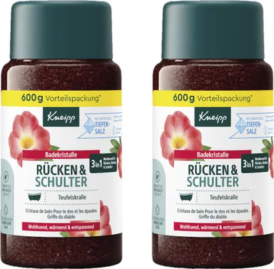 Image de Criste de bain Kneipp Dos Bien-Être Griffe du Diable, paquet de 2 (2 x 500 g)