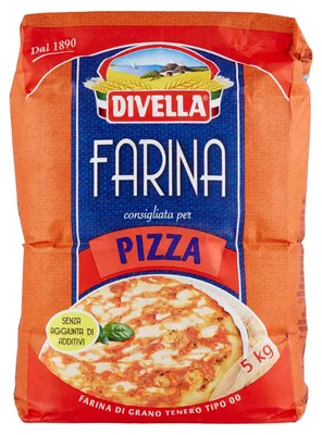 Produktbild von Pizza Mehl DIVELLA - Weizenmehl- 5 kg Beutel - Farina di Grano Tenero Tipo 00