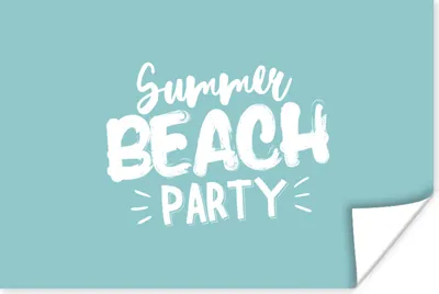 Produktbild von MuchoWow® Poster Sommer - Strand - Party 180x120 cm - Fotoplakat