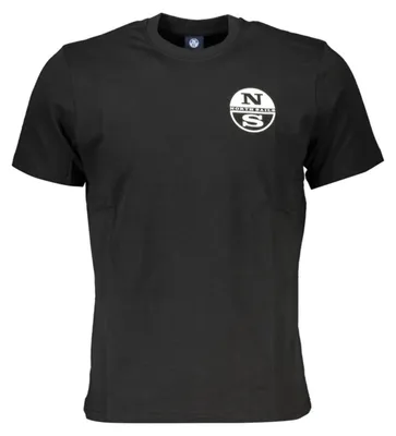 Produktbild von Herren Kurzarm T-Shirt Schwarz mit Rundhals und Druckmotiv
