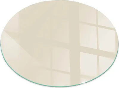 Immagine prodotto di Colore beige – Piastra di base in vetro per – stufa a legna – Piastra per camino in vetro – Vetro protettivo – Piastra parascintille – Piastra di base in vetro refrattaria – Piastra di protezione dal calore – Protezione per il pavimento in vetro – fi 70 cm