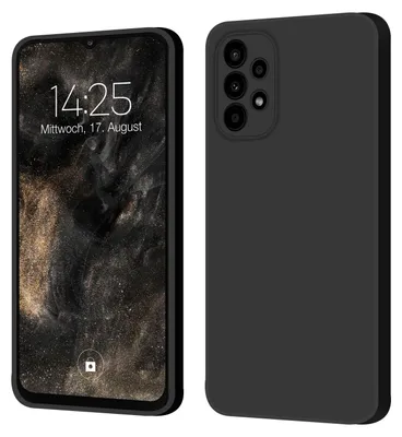 Produktbild von Hülle für Samsung Galaxy A72 Case Cover Bumper Smartphone Softgrip Schutzhülle Farbe: Schwarz