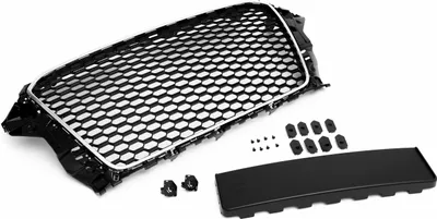 Immagine prodotto di Griglia radiatore griglia sportiva a nido d'ape cromo nero supporto PDC per Audi A3 8V 2012-2016