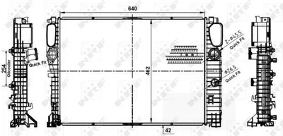 Produktbild von NRF 53979 Kühler Wasserkühler Motorkühler