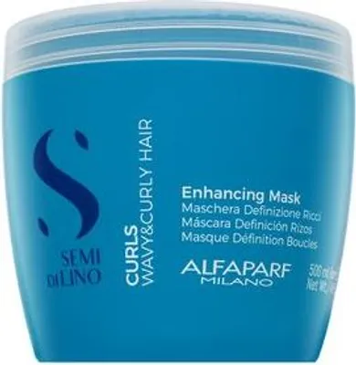 Zdjęcie produktu dla Alfaparf Milano Semi Di Lino Curls Enhancing Mask odżywcza maska do falowanych i kręconych włosów bez połysku 500 ml