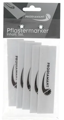 Image de Lot de 5 marquages de chaussée, incassables et durables, dimensions : 12 cm x 3 cm
