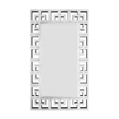 Obrázok produktu pre WISFOR zrkadlo ARTLOGE, nástenné zrkadlo kúpeľňové zrkadlo moderné, zrkadlo na chodbe dekoratívne zrkadlo, 120 × 70 × 1,9 cm